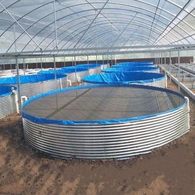 Large Flexible Water Tank Round Aquaculture Tanks UV Resistant PVC Biofloc Fish Tank Tarpaulin